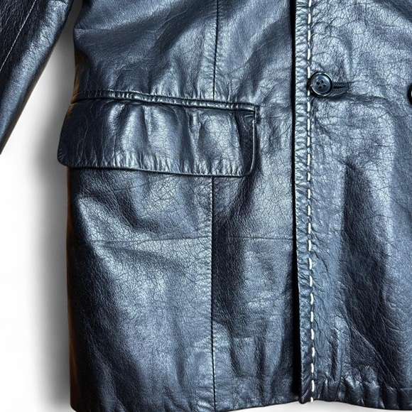 Vintage Comme des Garçons double breasted leather jacket 🧥